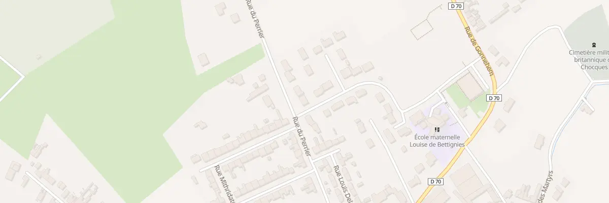 Plan du 236 Rue du Perrier à Chocques