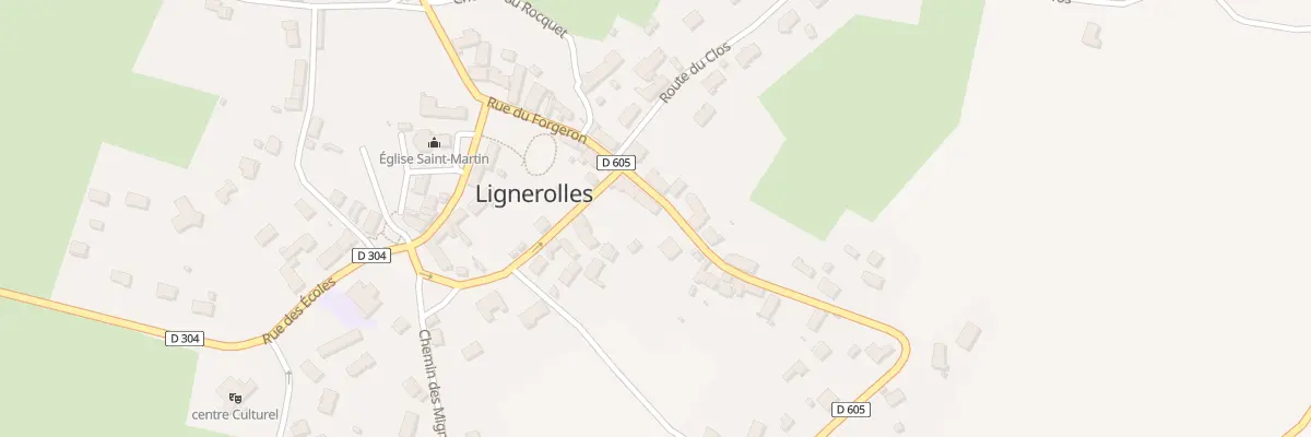 Plan du 10 Rue du Forgeron à Lignerolles