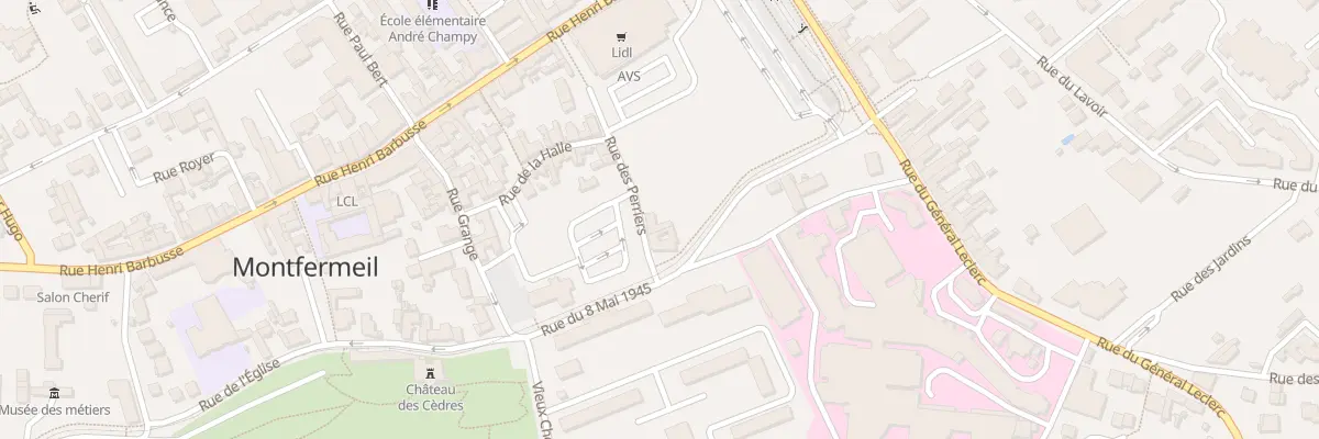 Plan du 5 Rue des Perriers à Montfermeil