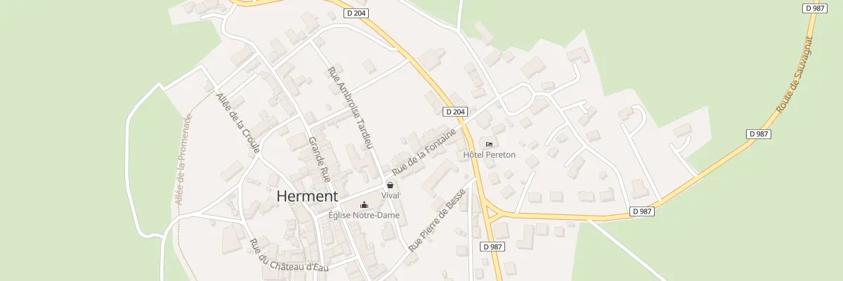 Plan du 5034 Rue de la Fontaine à Herment