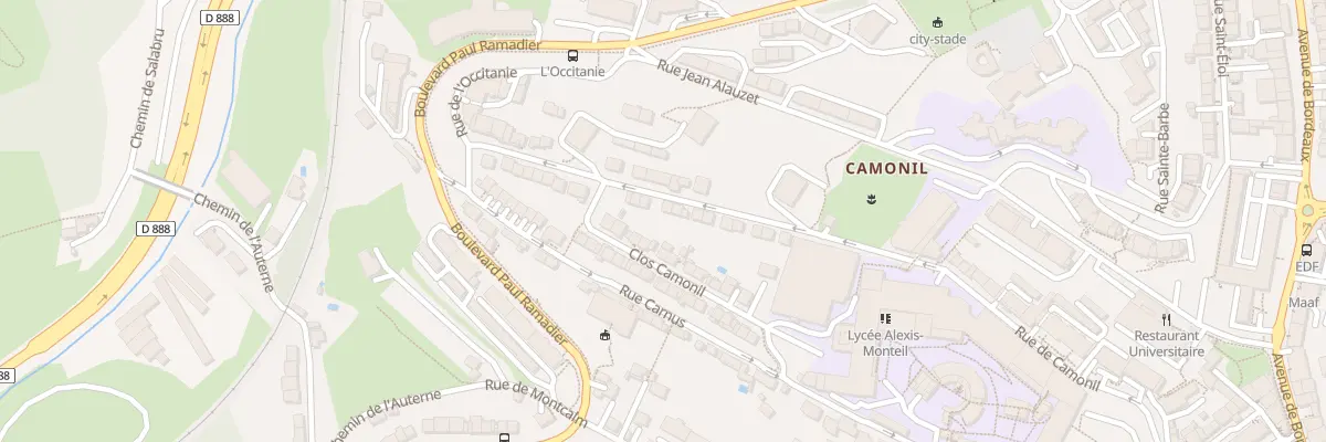 Plan du 41 Rue de Camonil à Rodez