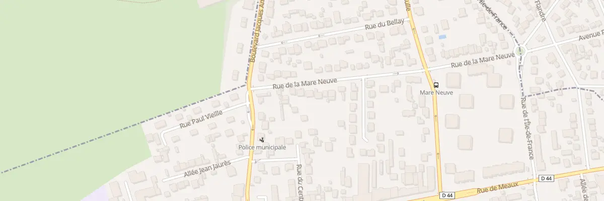 Plan du 10 Rue de la Mare-neuve à Vaujours
