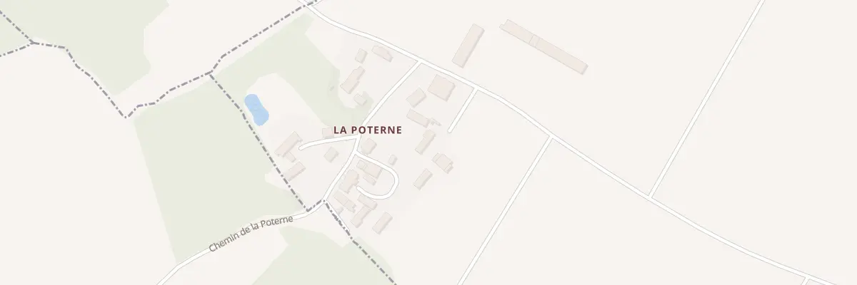Plan du 4 La Poterne à Moulon