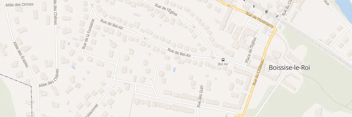 Plan du 25 Rue de Bel Air à Boissise-le-Roi