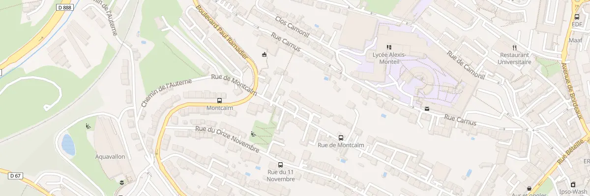 Plan du 36 Rue de Montcalm à Rodez