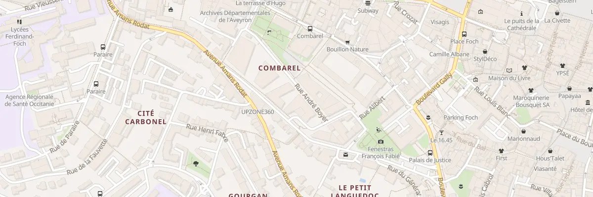 Plan du 1 Rue André Boyer à Rodez