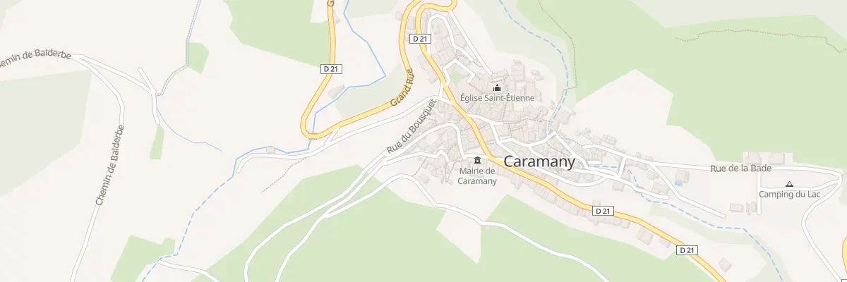 Plan du 21 Rue de la Poste à Caramany