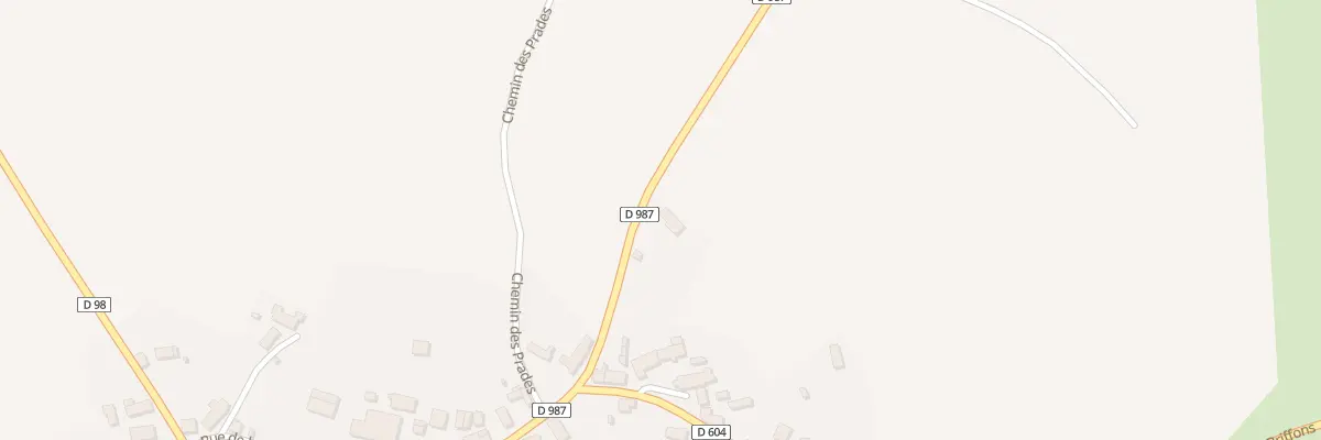 Plan du 5075 Bourg de Lastic à Lastic