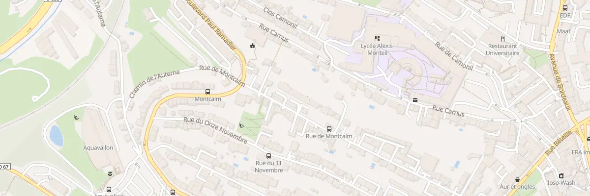 Plan du 34 Rue de Montcalm à Rodez