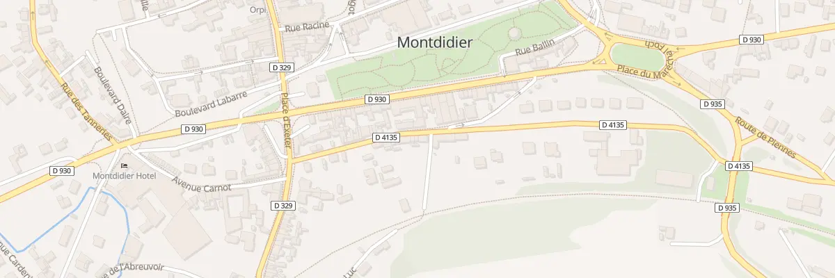 Plan du 18 Rue Gaston et Guy Floury à Montdidier