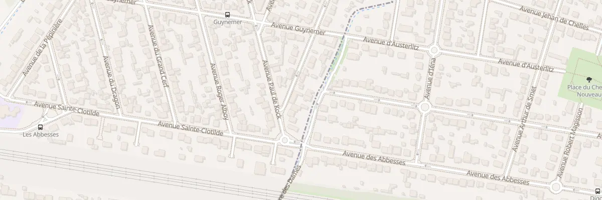 Plan du 4 Av de Sambre et Meuse à Gagny
