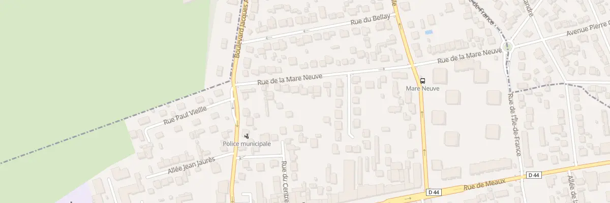 Plan du 14 Rue de la Mare-neuve à Vaujours
