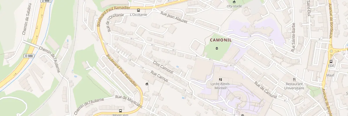 Plan du 35 Rue de Camonil à Rodez