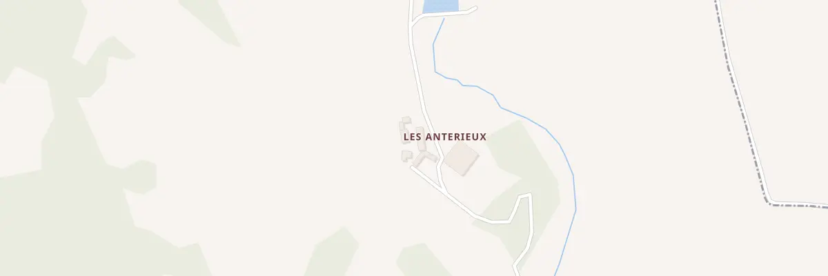 Plan du 1 Les Anterieux à Villecomtal