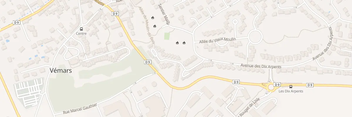 Plan du 22 All du Moulin du Bois à Vémars