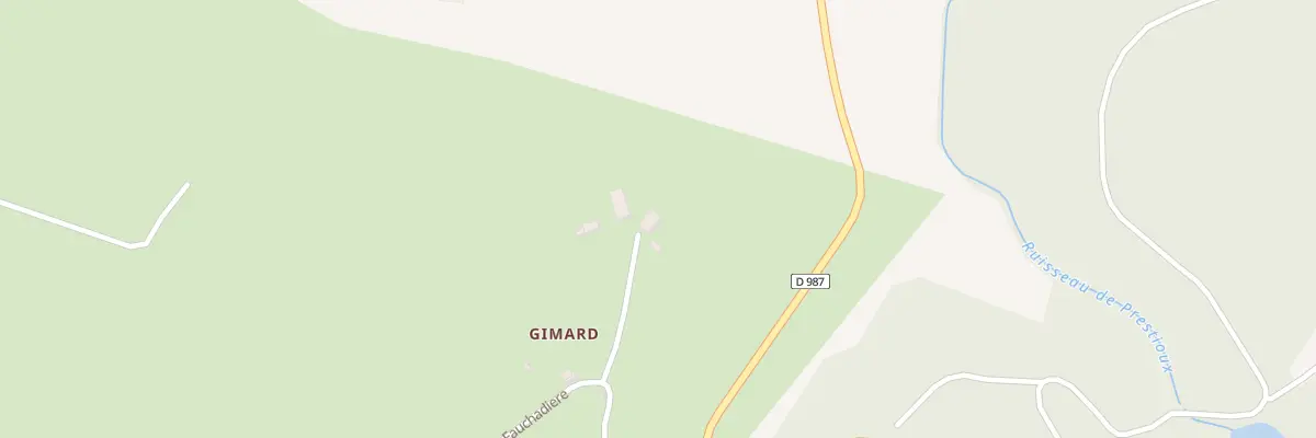 Plan du 5001F Gimard à Bourg-Lastic
