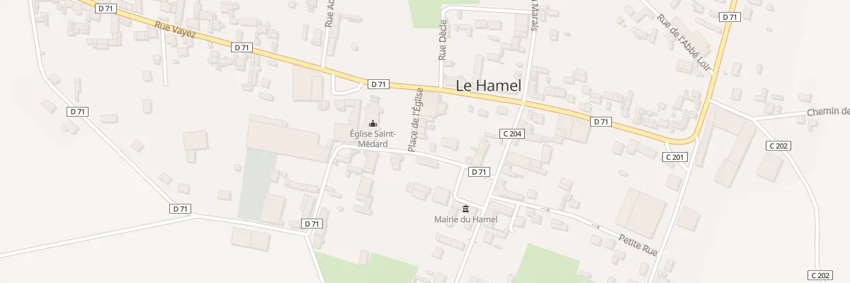 Plan du 3 Pl de l’Eglise au Hamel