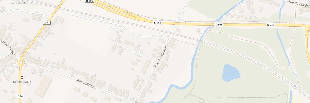 Plan du 805 Rue de Lapugnoy à Chocques