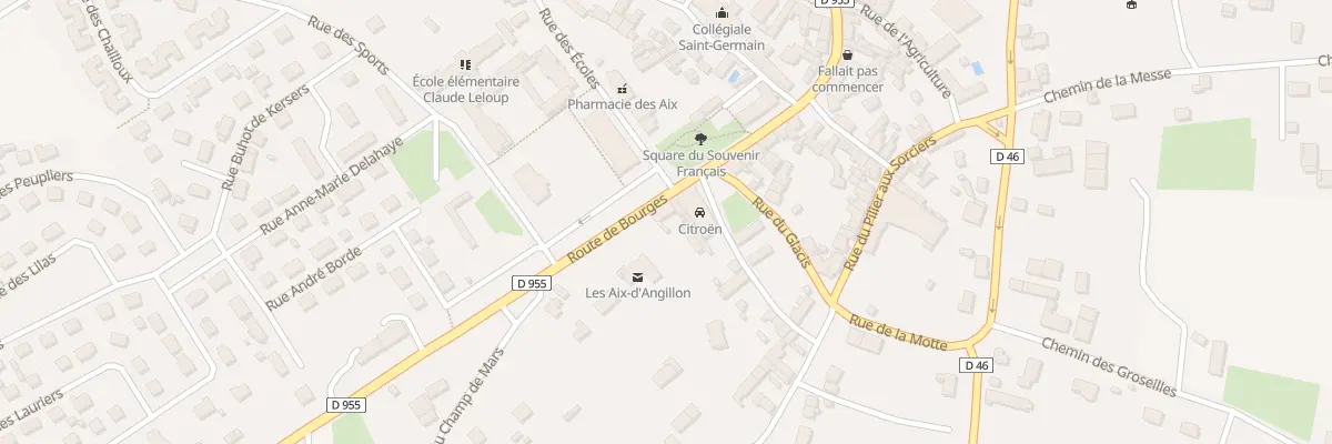 Plan du 3 Rte de Bourges aux Aix-d’Angillon