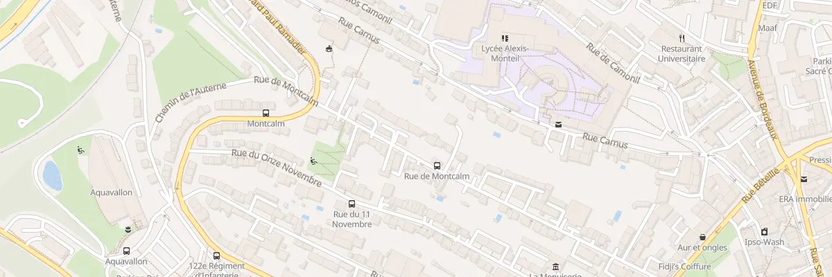 Plan du 30 Rue de Montcalm à Rodez