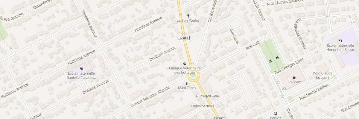 Plan du 64 Av Henri Barbusse à Tremblay-en-France