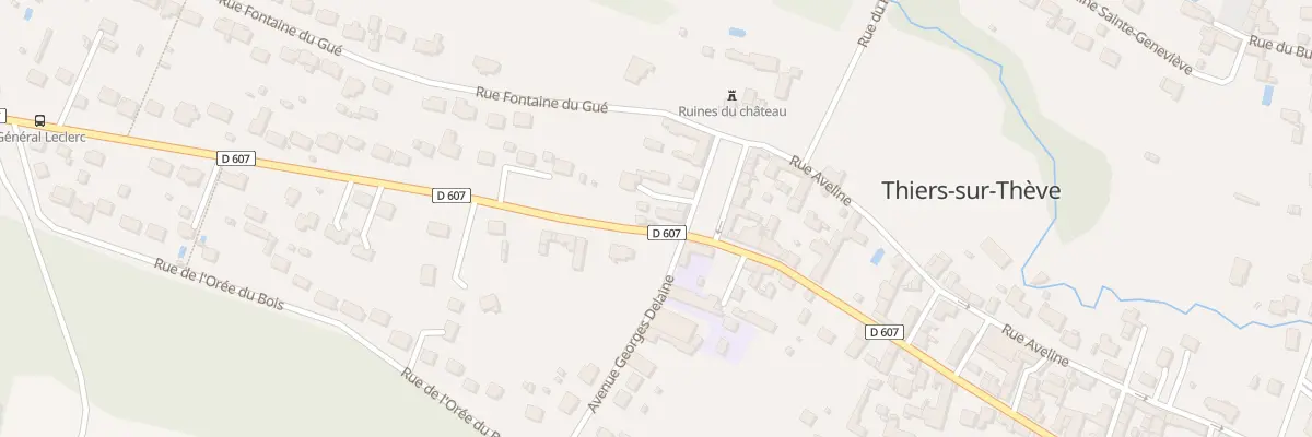 Plan du 2 Rue du Gen Leclerc à Thiers-sur-Thève