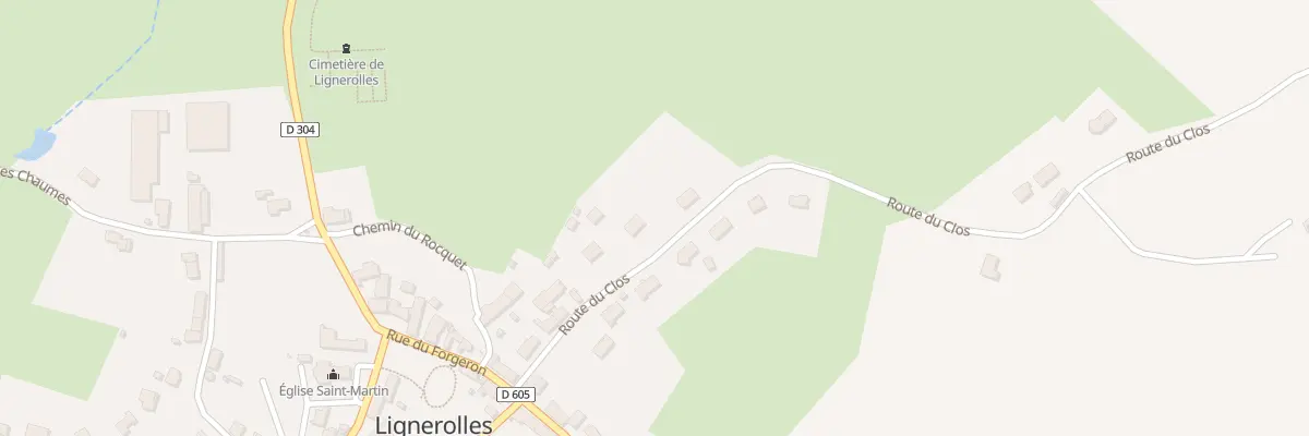 Plan du 11 Rte du Clos à Lignerolles