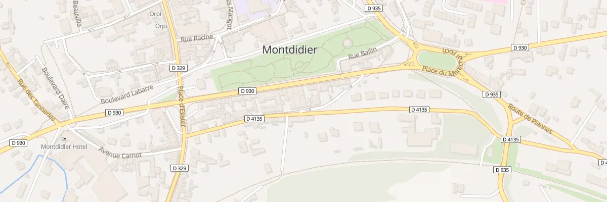 Plan du 7 Rue Gaston et Guy Floury à Montdidier