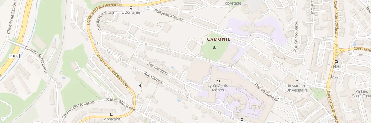 Plan du 27 Rue de Camonil à Rodez