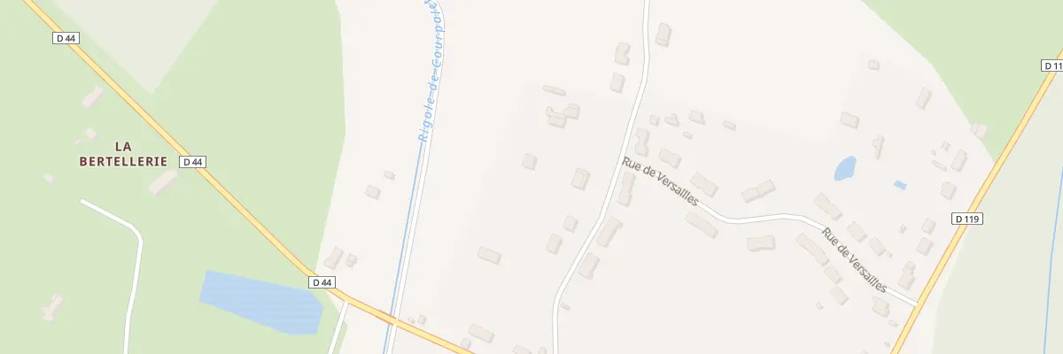 Plan de La Croix Saint Pierre à Montereau