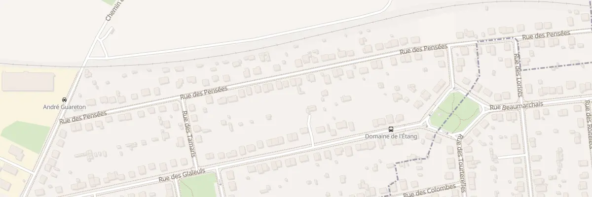 Plan du 75 Rue des Pensées à Domérat