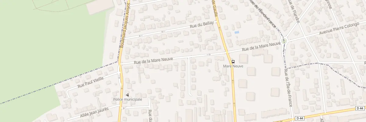 Plan du 28 Rue de la Mare-neuve à Vaujours