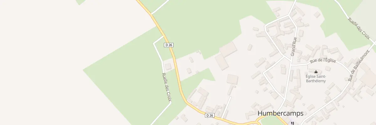 Plan du 20 Rue de la Basèque à Humbercamps