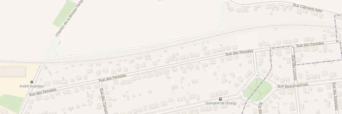 Plan du 68 Rue des Pensées à Domérat