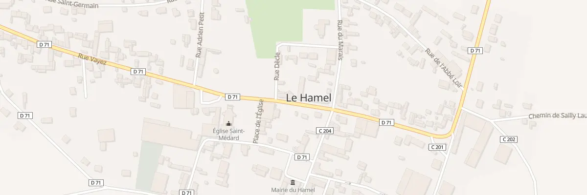 Plan du 6 Rue du Général John Monash au Hamel