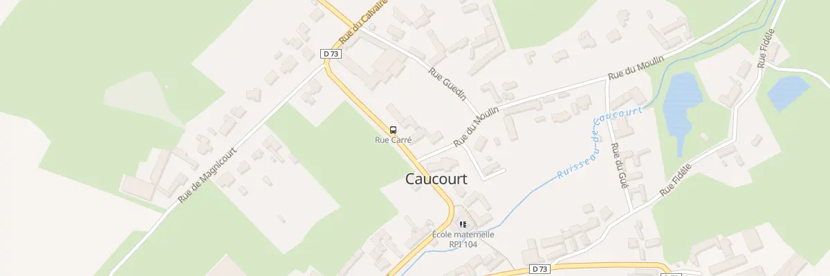 Plan du 2 Rue du Moulin à Caucourt
