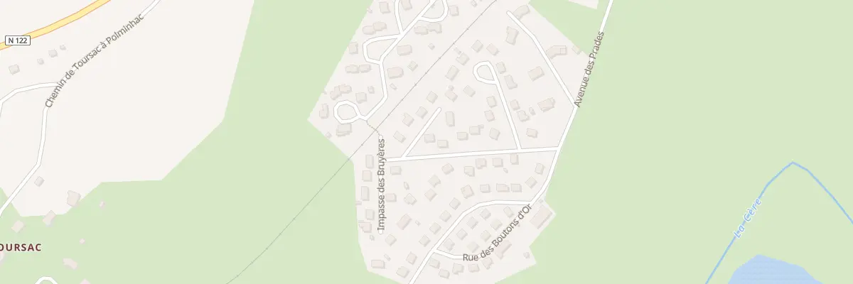 Plan du 12 Rue des Coquelicots à Polminhac