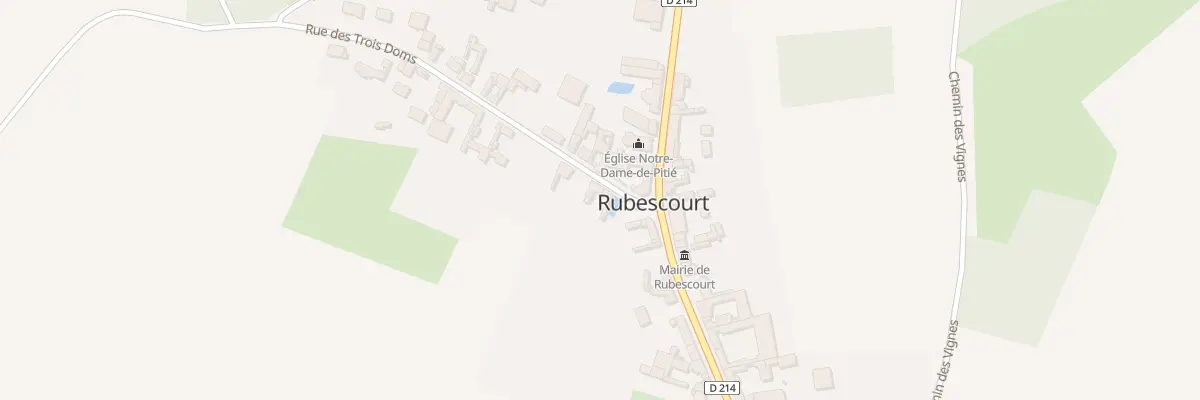 Plan du 2 Rue des Trois Doms à Rubescourt