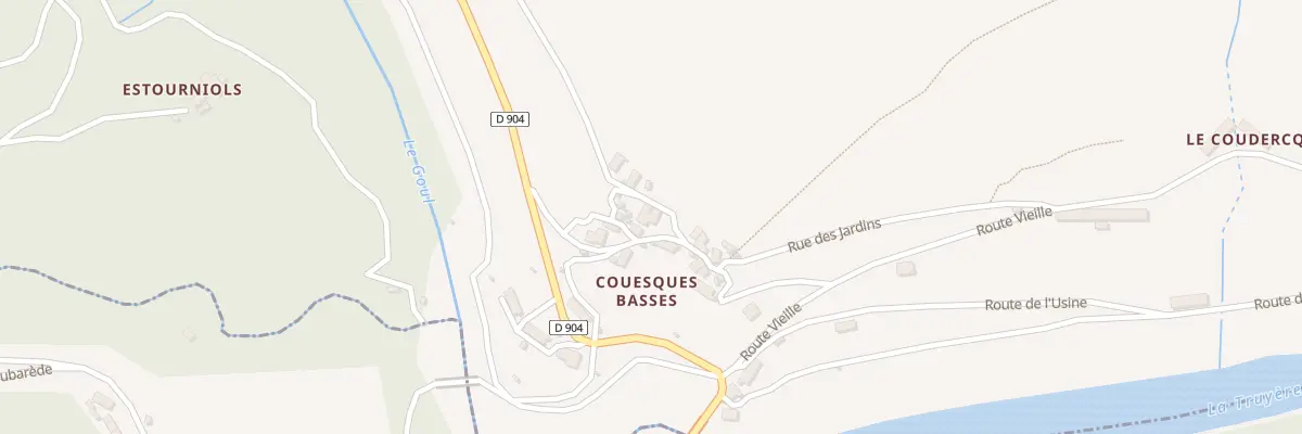 Plan du 5054 Couesques Basses à Saint-Hippolyte