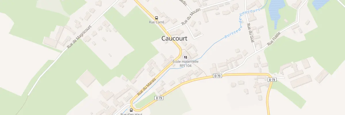 Plan du 1 Rue du Marais à Caucourt