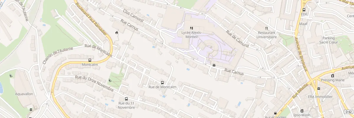 Plan du 51 Rue Carnus à Rodez