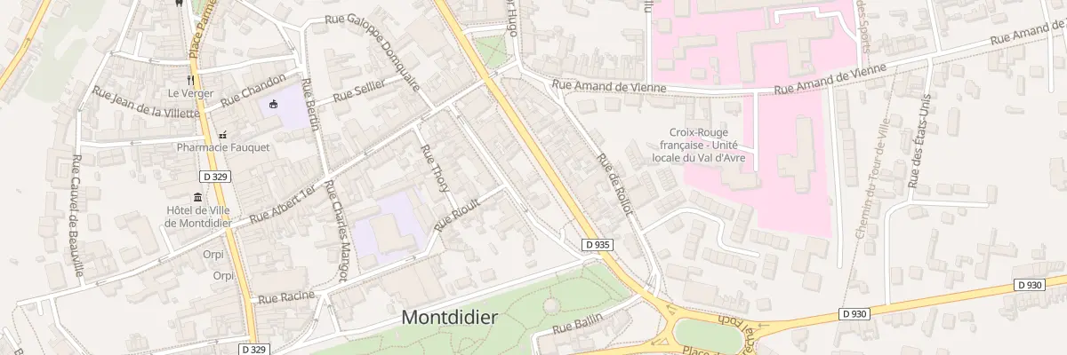 Plan du 11 Rue Eustache Le Sueur à Montdidier
