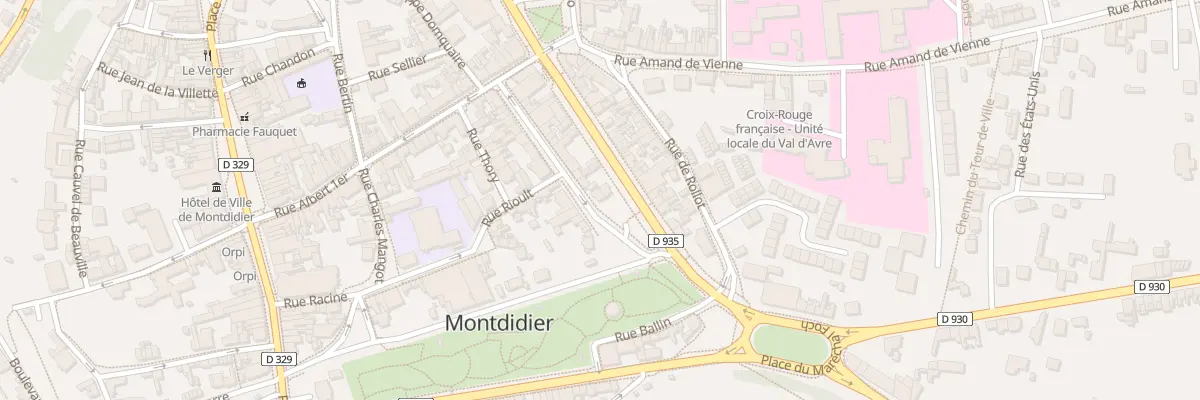 Plan du 13 Rue Eustache Le Sueur à Montdidier