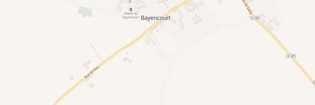 Plan du 1B Rue de Bus à Bayencourt