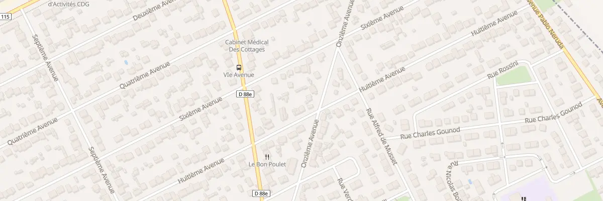 Plan du 81 Huitième Avenue à Tremblay-en-France