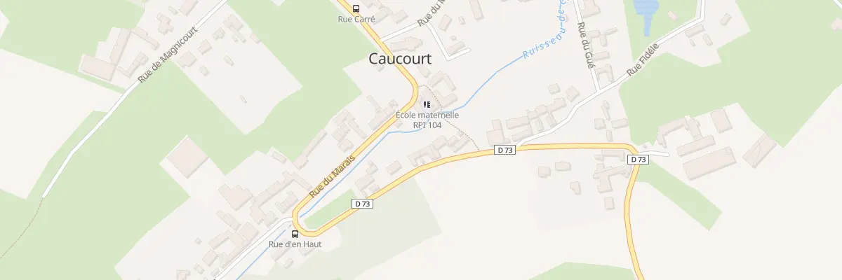 Plan du 6B Rue d’En Haut à Caucourt