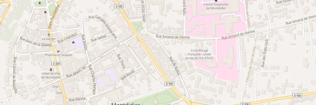 Plan du 9 Av Paul Doumer à Montdidier