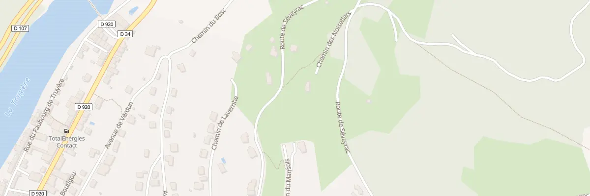 Plan du 350 Rte de Séveyrac à Entraygues-sur-Truyère