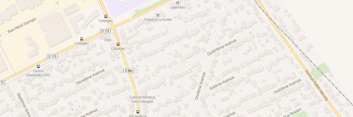 Plan du 59 Quatrième Avenue à Tremblay-en-France