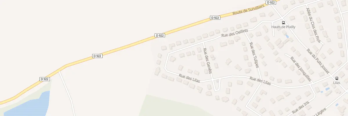 Plan du 2 Rue des Oeillets à Plailly